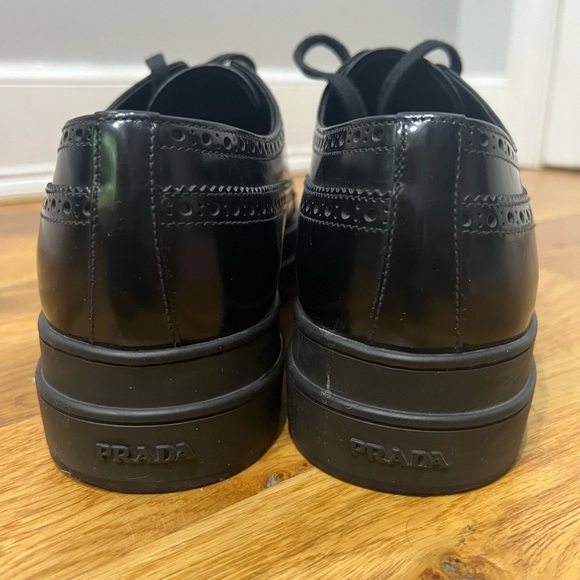 Prada leather platform derbies black - Picture 4 of 6